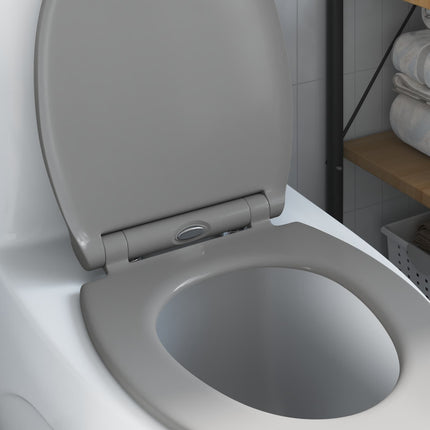 Toilet sæde Grå 45,5 x 37,5 x 3,8 cm Duroplast