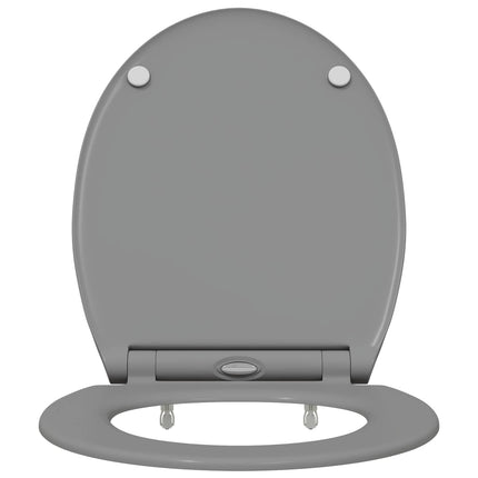 Toilet sæde Grå 45,5 x 37,5 x 3,8 cm Duroplast