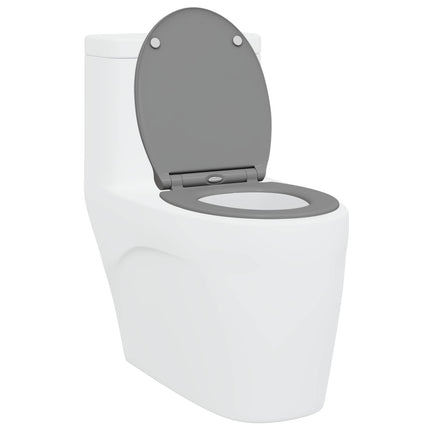 Toilet sæde Grå 45,5 x 37,5 x 3,8 cm Duroplast