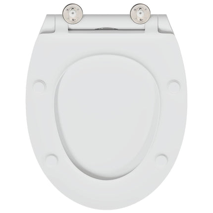 Toilet sæde Hvid 45,5 x 37,5 x 3,8 cm Duroplast