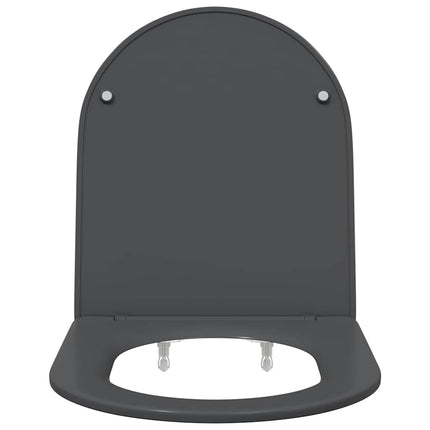Toilet sæde Antracit 47 x 36 x 3,4 cm Duroplast