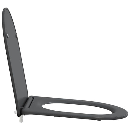 Toilet sæde Antracit 47 x 36 x 3,4 cm Duroplast