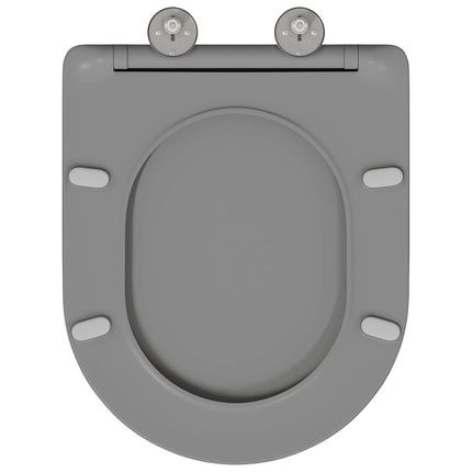 Toilet sæde Grå 47 x 36 x 3,4 cm Duroplast