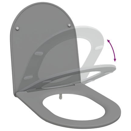 Toilet sæde Grå 47 x 36 x 3,4 cm Duroplast