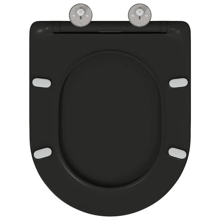 Toilet sæde Sort 47 x 36 x 3,4 cm Duroplast