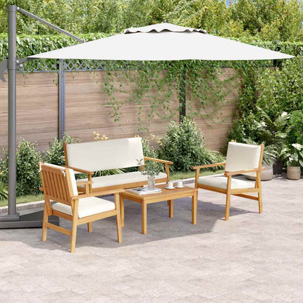 Havesofa Sæt 4 pcs Brun 120 x 65,5 x 79 cm Massivt Akacietræ