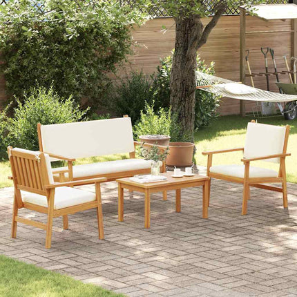 Havesofa Sæt 4 pcs Brun 120 x 65,5 x 79 cm Massivt Akacietræ