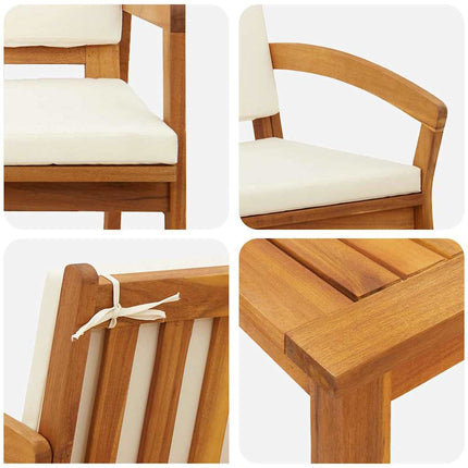 Bistrosæt 5 stk. Brun Polyester