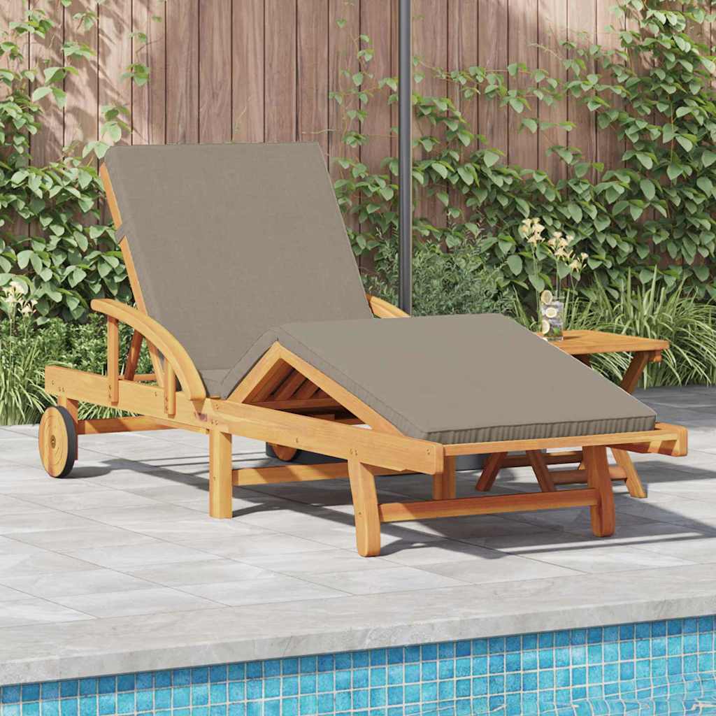Solstol 2 pcs Gråbrun 200 x 67 x 84 cm Massivt Akacietræ