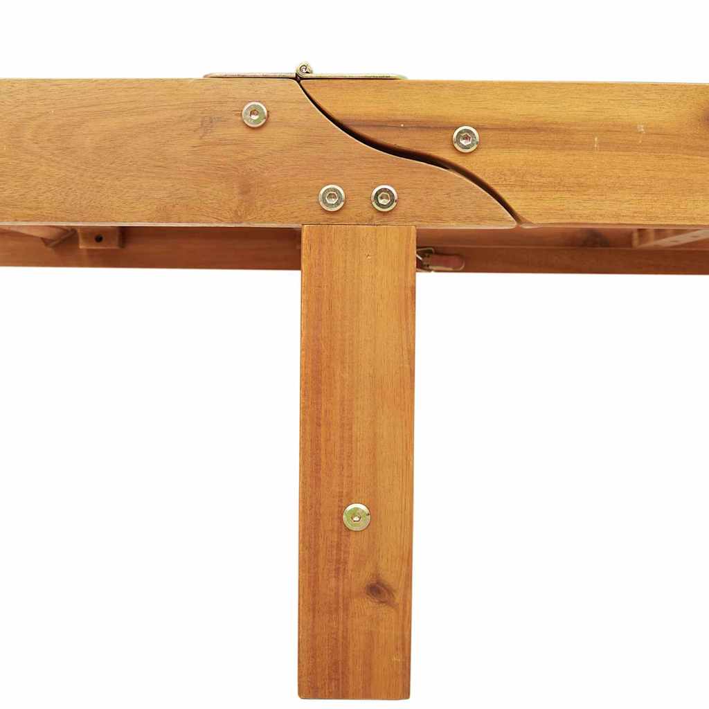 Solstol 3 pcs Gråbrun 200 x 67 x 84 cm Massivt Akacietræ