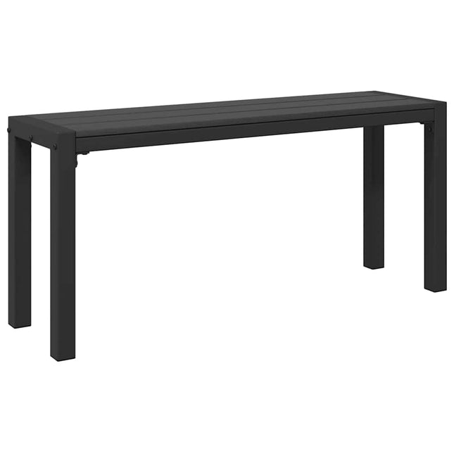 Havebænk Sort 100 x 28 x 45 cm Stål