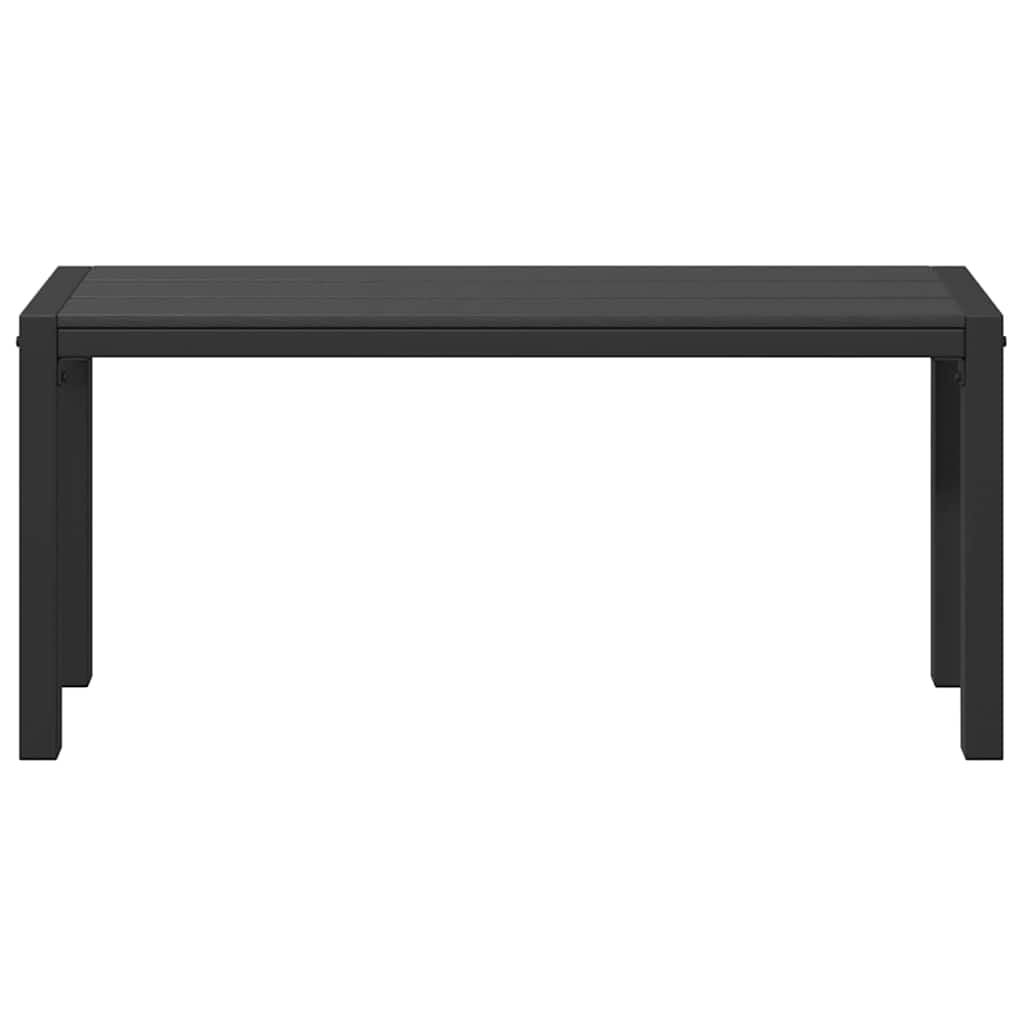 Havebænk Sort 100 x 28 x 45 cm Stål