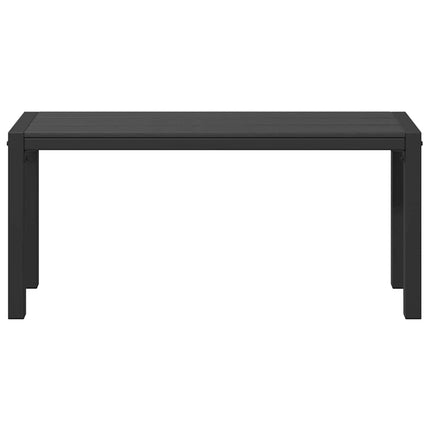 Havebænk Sort 100 x 28 x 45 cm Stål
