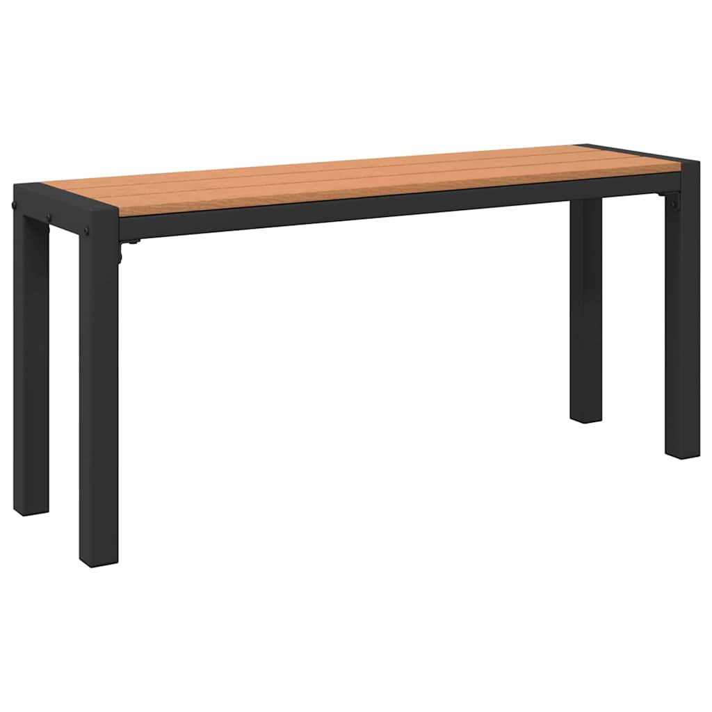 Havebænk Brun 100 x 28 x 45 cm Stål