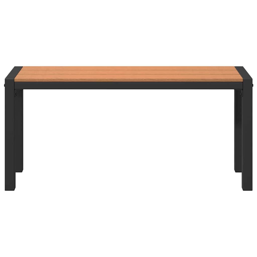 Havebænk Brun 100 x 28 x 45 cm Stål