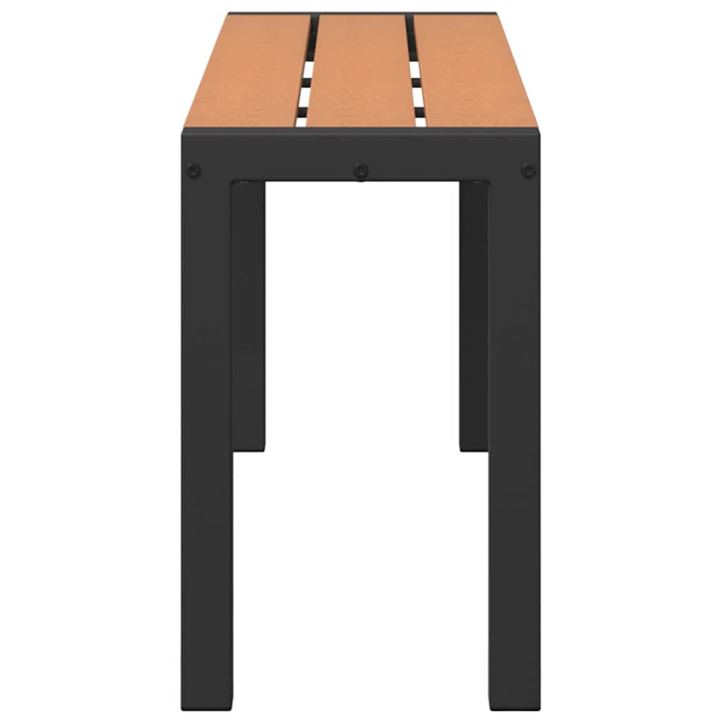Havebænk Brun 100 x 28 x 45 cm Stål