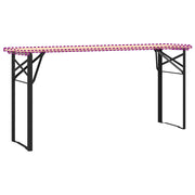 Øl Bordben 2 pcs Sort 39 x 3 x 75 cm Pulverlakeret stål