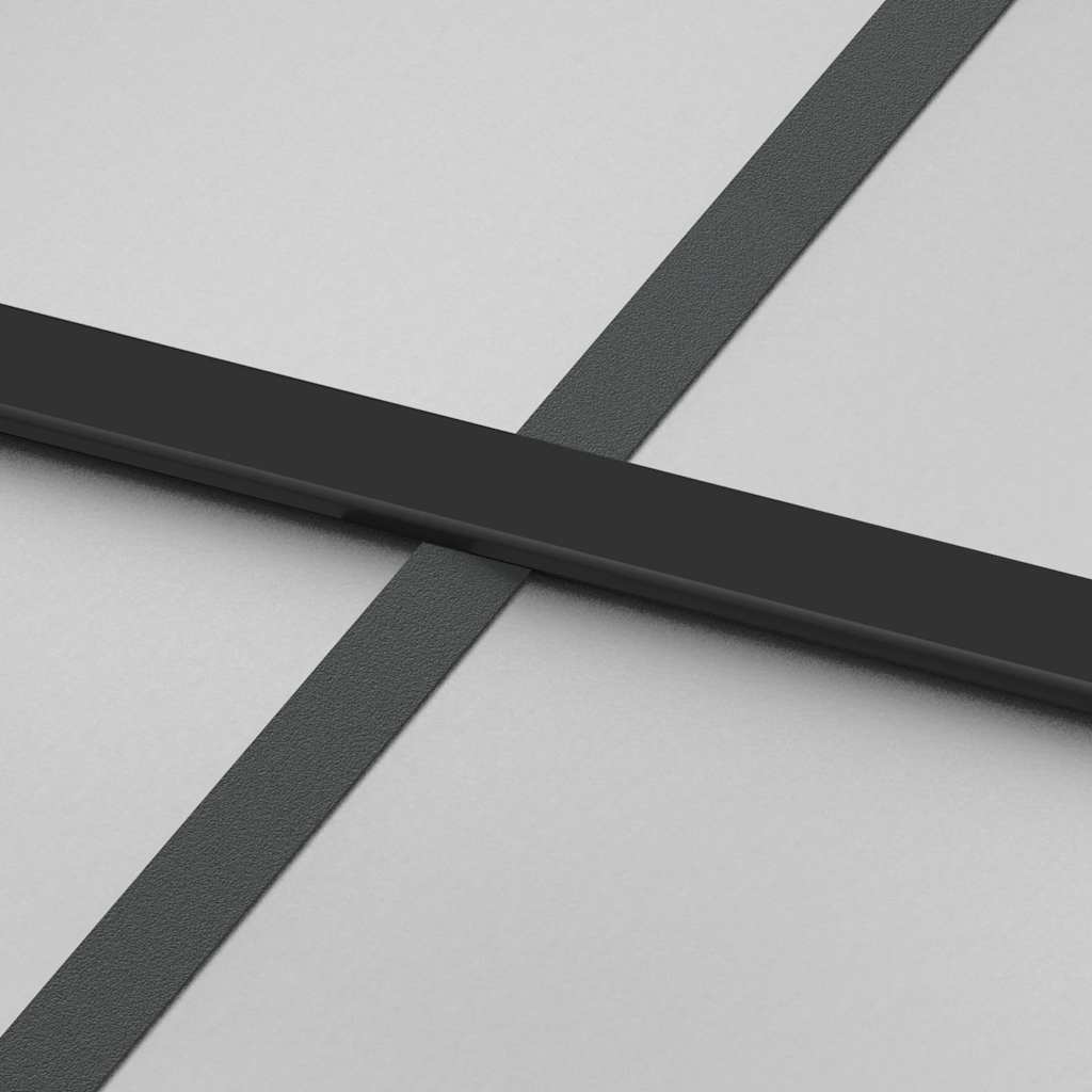 skydedør med hardwaresæt 90x205 cm sikkerhedsglas aluminium