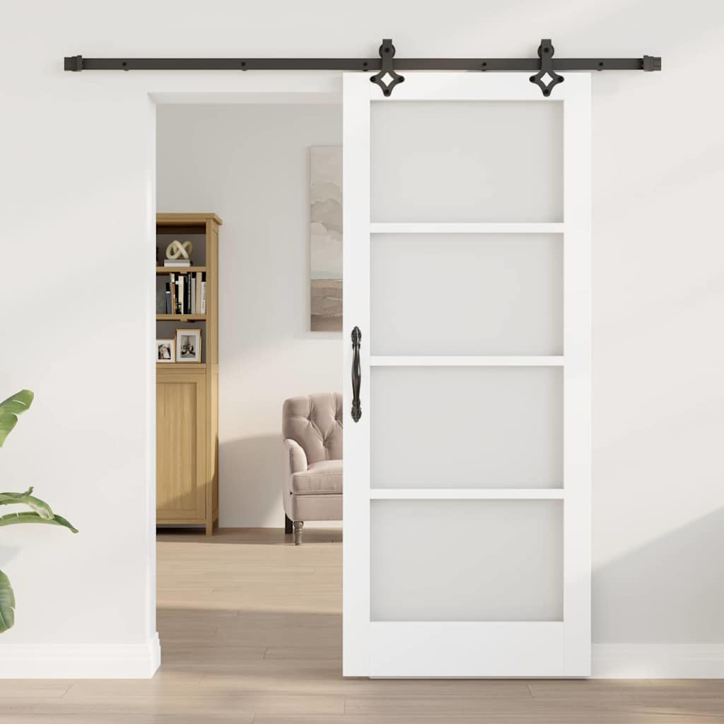 Skydedør ORKDAL Hvid og sort 83 x 202 cm