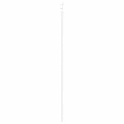 Skydedør 93 x 211 cm Massivt fyrretræ og glas Hvid