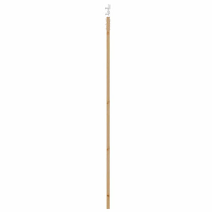 Skydedør 93 x 232 cm Massivt fyrretræ og glas Naturfarvet