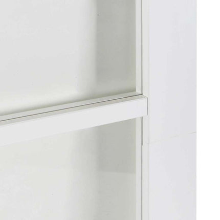 Skydedør Hvid 83 x 211 cm Massivt fyrretræ og glas