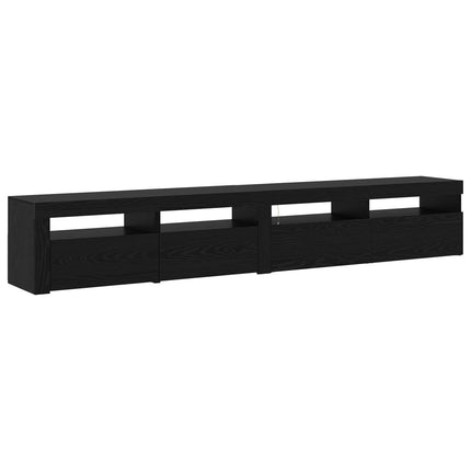 TV-skab 2 pcs Sort eg Konstrueret træ