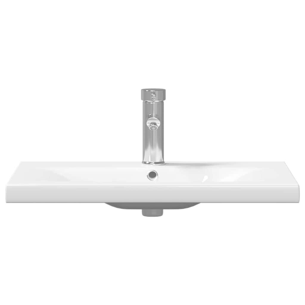 Badeværelsesskabsunder 2 pcs Gammelt træ Ingeniørtræ og keramik