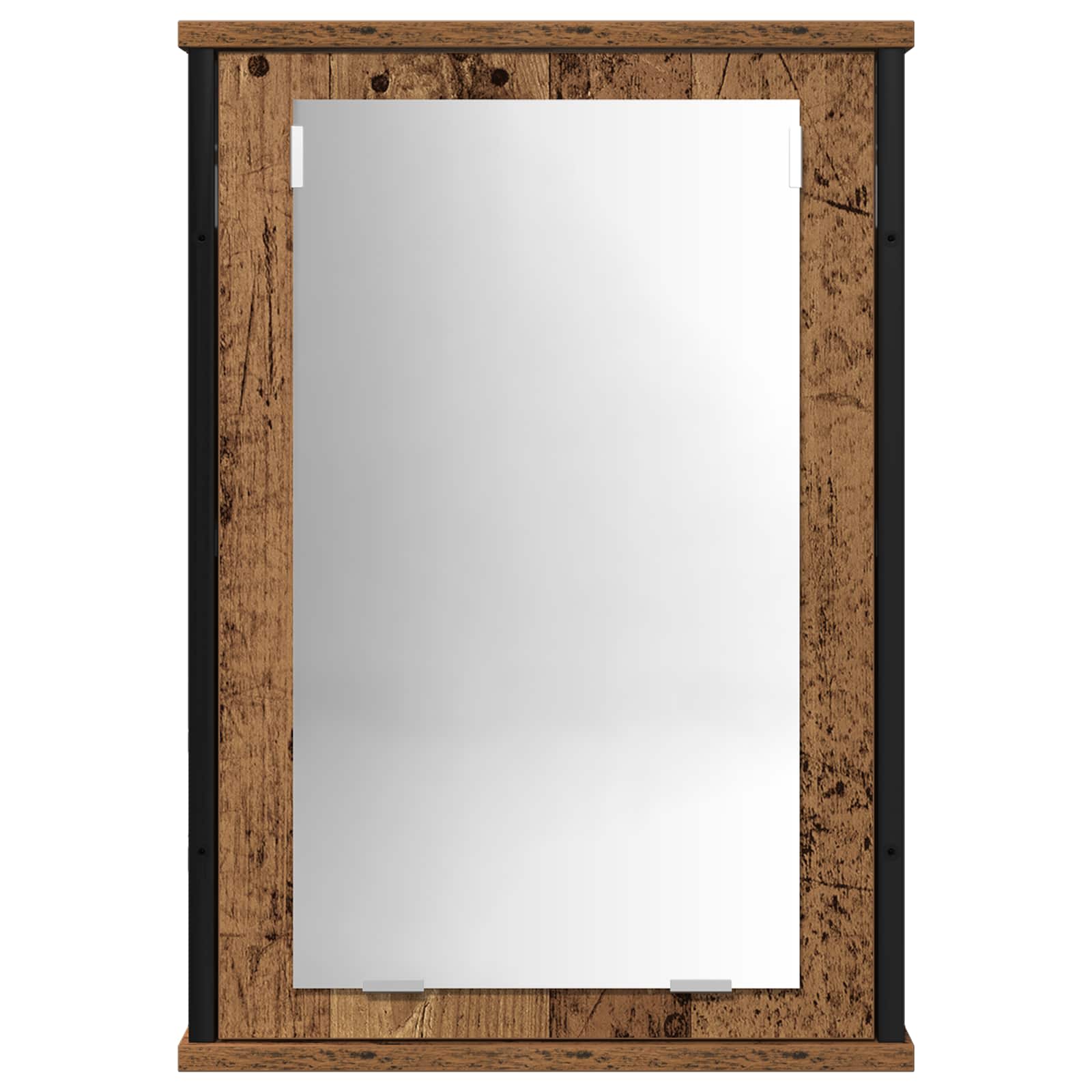 Badeværelsesmøbel sæt med hylde 2 pcs Brun Konstrueret træ