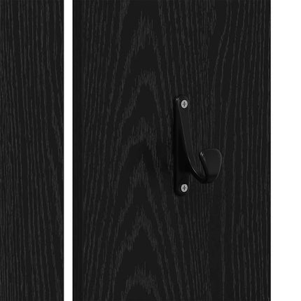 Entremøbelsæt 5 stk. Sort eg Konstrueret træ
