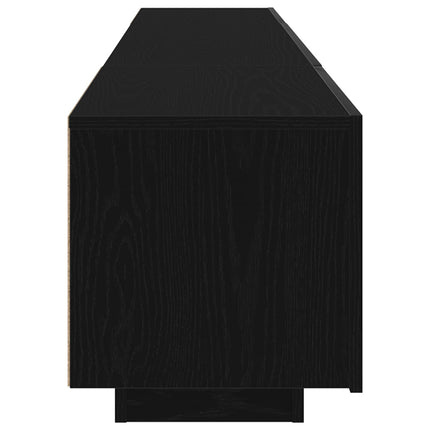 TV-møbelsæt 2 pcs Sort 180 x 35 x 40 cm Konstrueret træ