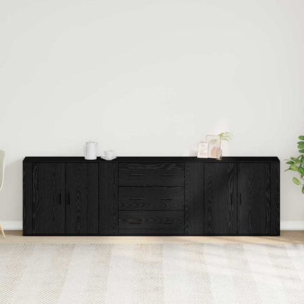 Sideboard Sort eg 240 x 33 x 70 cm Konstrueret træ