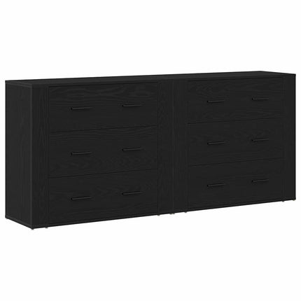 Sideboard Sort eg 160 x 33 x 70 cm Konstrueret træ