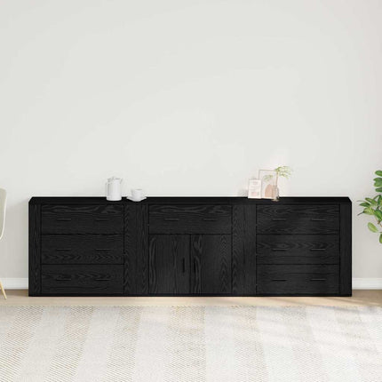 Sideboard Sort eg 240 x 33 x 70 cm Konstrueret træ