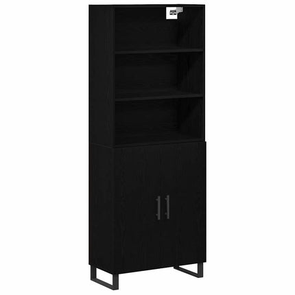 Highboard 2 stk. Sort eg 69,5 x 34 x 180 cm