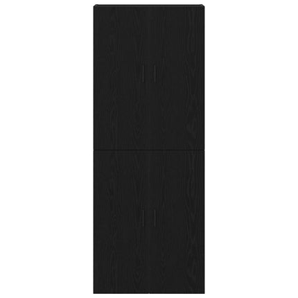 Vægmonteret skab 2 stk. Sort eg 69,5 x 34 x 90 cm