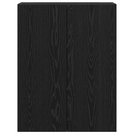 Vægmonteret skab 2 stk. Sort eg 69,5 x 34 x 90 cm