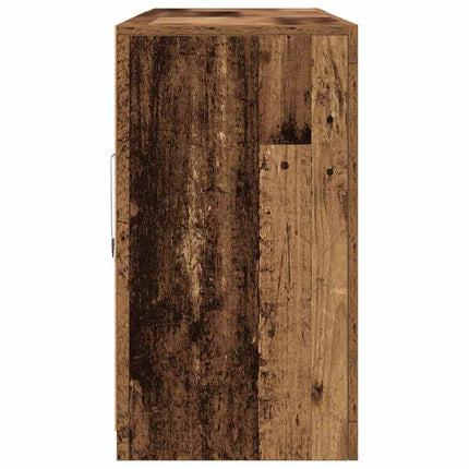 LED Sideboard Gammelt træ 181 x 37 x 67 cm Konstrueret træ