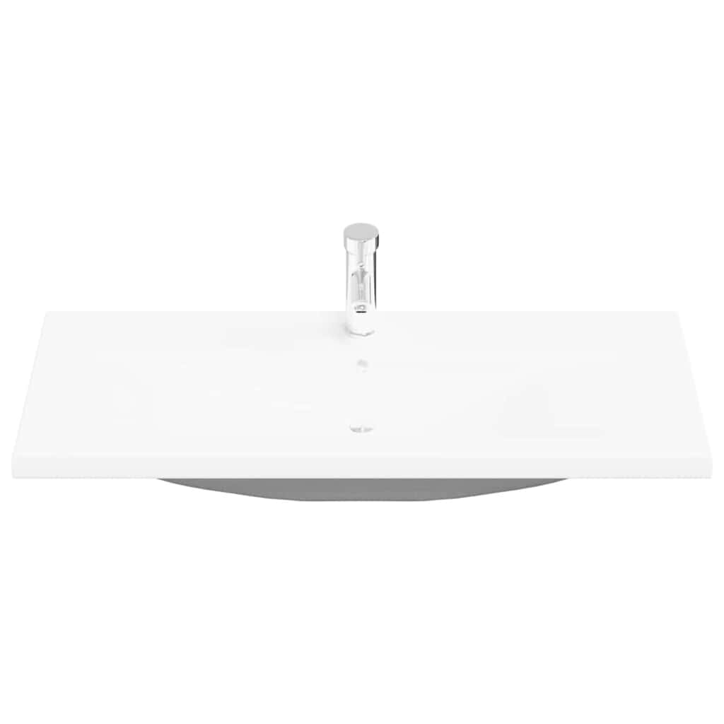 Badeværelsesskabsunder 2 pcs Gammelt træ Ingeniørtræ og keramik