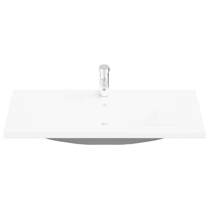 Badeværelsesskabsunder Sort eg 100 x 39 x 62 cm Konstrueret træ