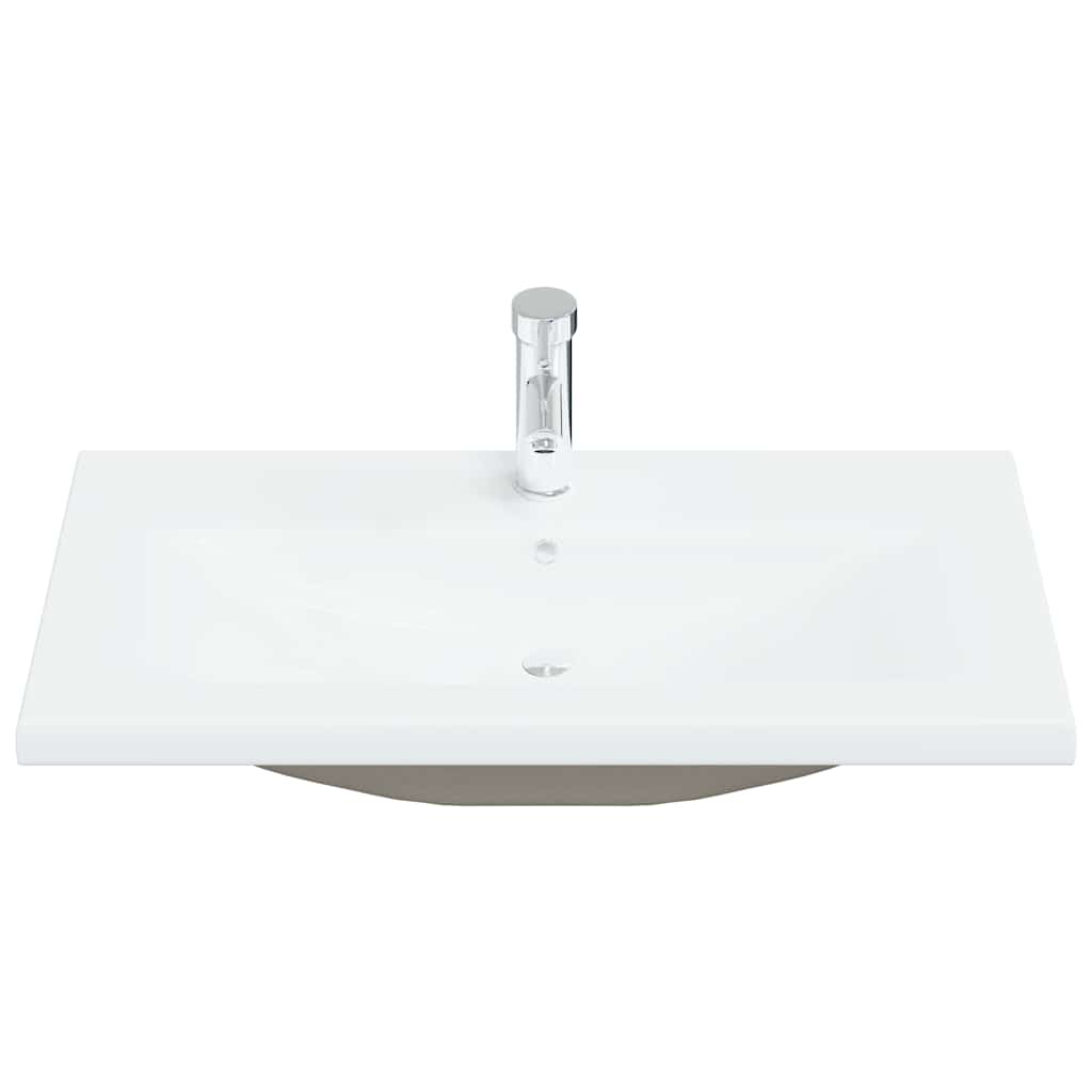 Badeværelsesskabsunder Sort eg 80 x 39 x 62 cm Konstrueret træ
