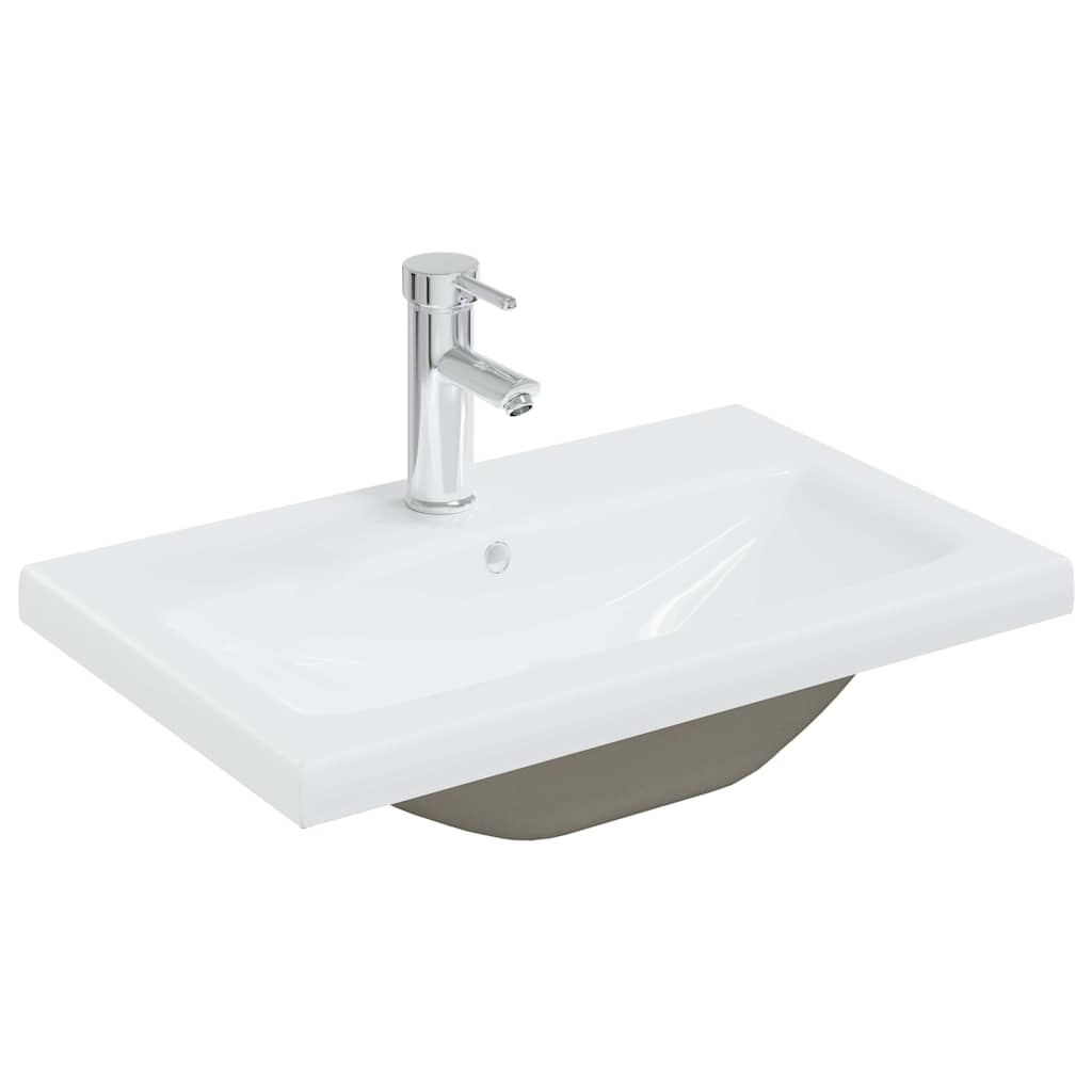 Badeværelsesskabsunder Sort eg 60 x 39 x 62 cm Konstrueret træ
