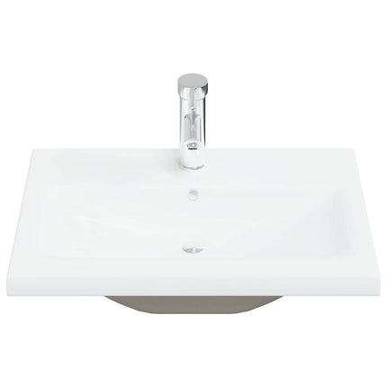 Badeværelsesskabsunder Sort eg 60 x 39 x 62 cm Konstrueret træ