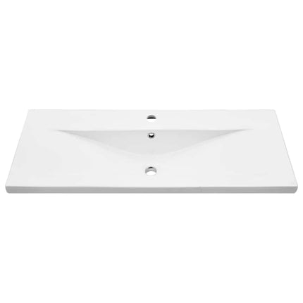Badeværelsesskabsunder Sort eg 100 x 39 x 62 cm Konstrueret træ