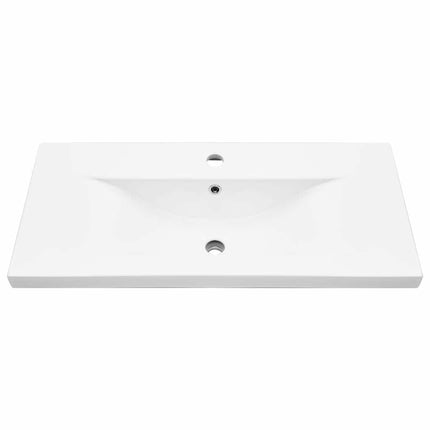 Badeværelsesskabsunder Sort eg 80 x 39 x 62 cm Konstrueret træ