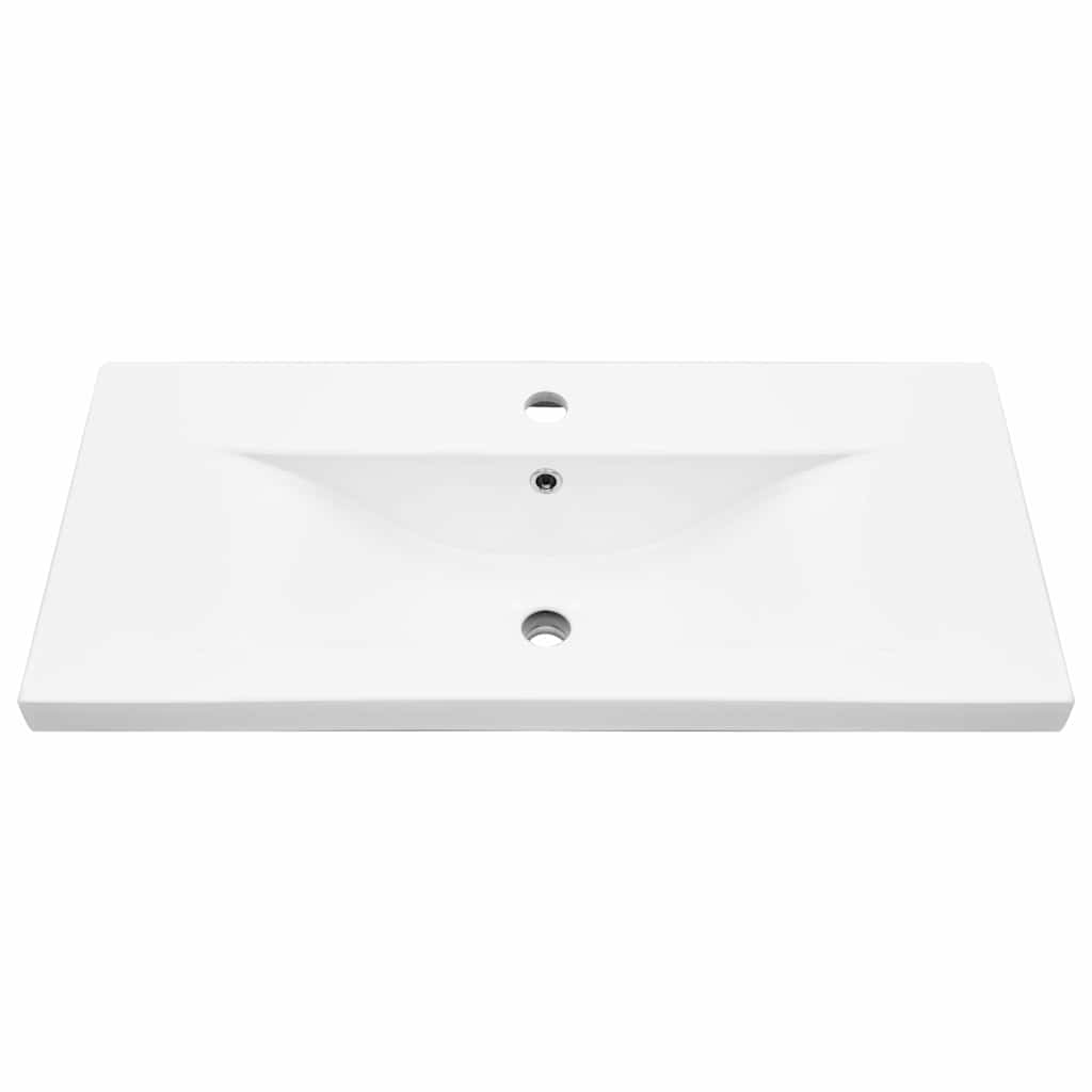 Badeværelsesskabsunder Sort eg 80 x 39 x 62 cm Konstrueret træ