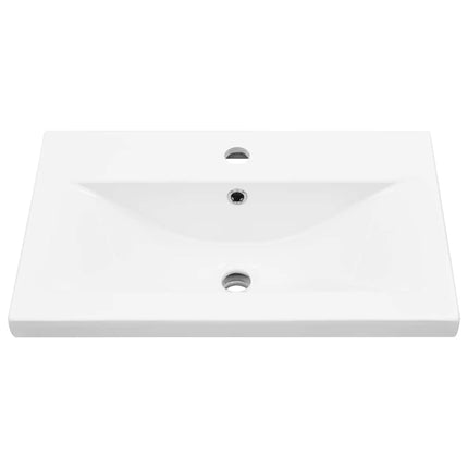 Badeværelsesskabsunder Sort eg 60 x 39 x 62 cm Konstrueret træ