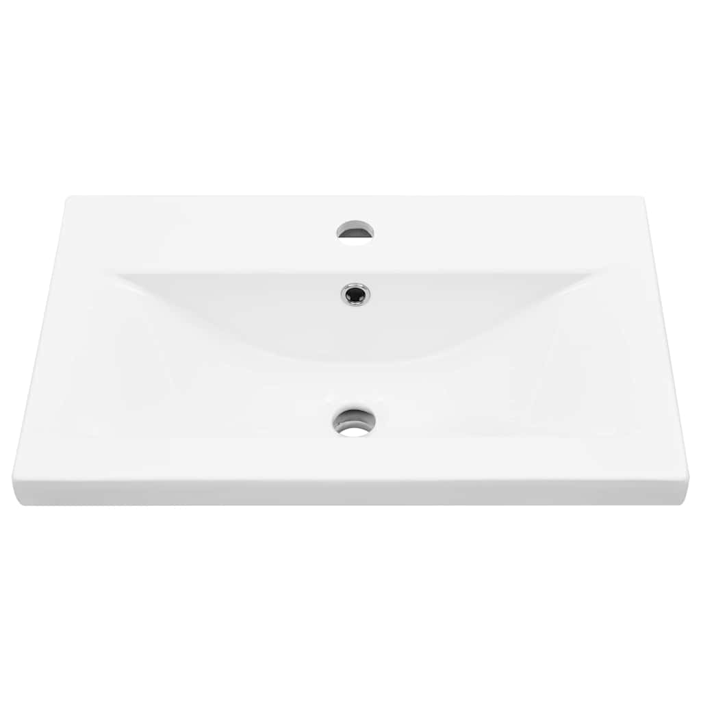 Badeværelsesskabsunder Sort eg 60 x 39 x 62 cm Konstrueret træ