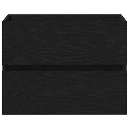 Badeværelsesskabsunder Sort eg 60 x 39 x 62 cm Konstrueret træ