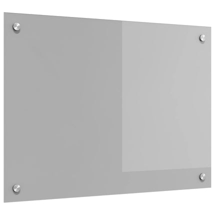 Køkkenbacksplash Lysegrå 70 x 50 cm hærdet glas
